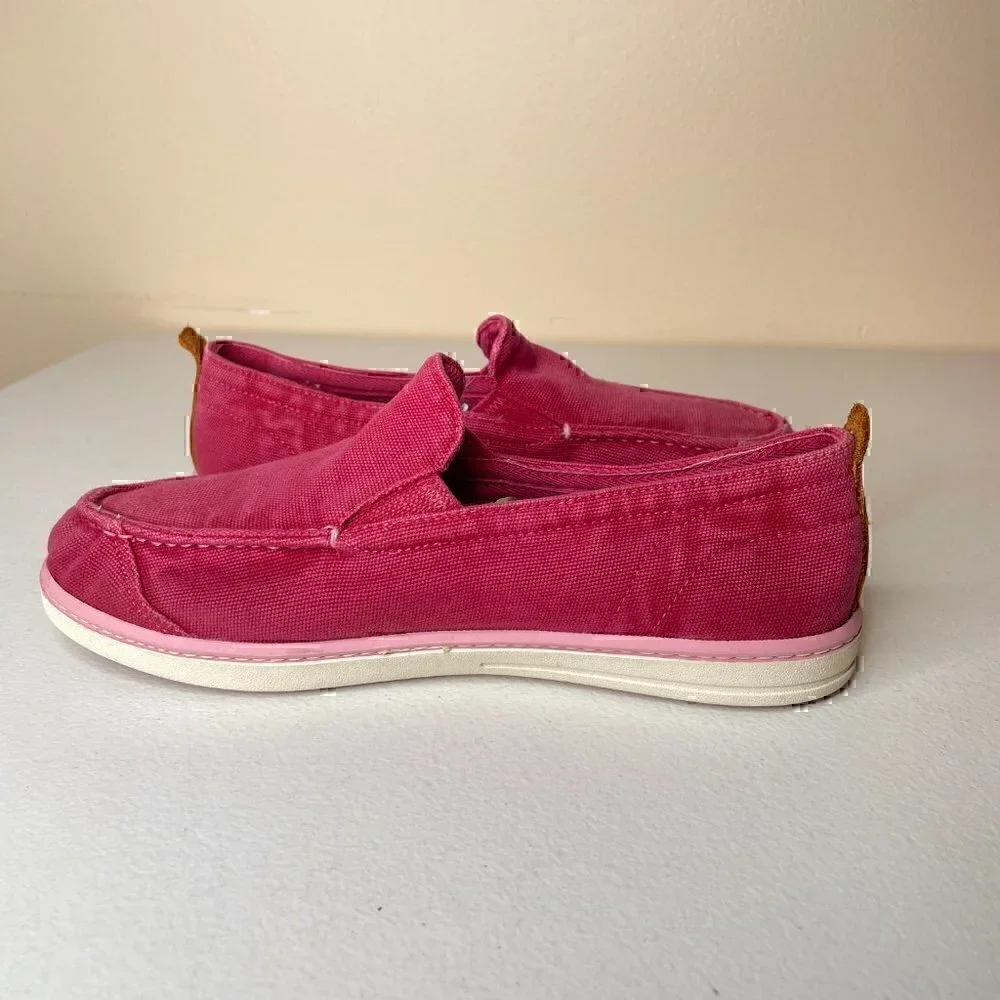 Timberland Earthkeepers Pink Canvas Slip-On Shoes 6